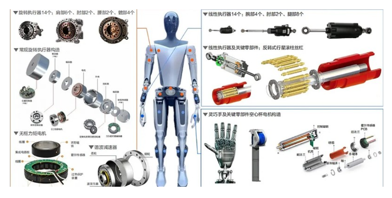 人形机器人电机图